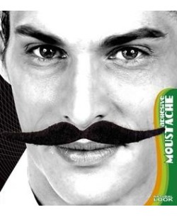BIGOTE SEÑORITO NEGRO ADHESIVO