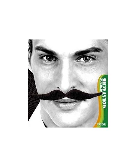 ▷ BIGOTE SEÑORITO NEGRO ADHESIVO