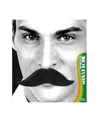 BIGOTE MOSTACHO MARIACHI NEGRO ADHESIVO