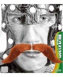 BIGOTE VIKINGO PELIRROJO ADHESIVO