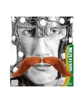 BIGOTE VIKINGO PELIRROJO ADHESIVO