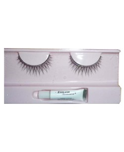 PESTAÑAS NEGRAS CON BRILLOS