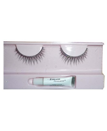 PESTAÑAS NEGRAS CON BRILLOS