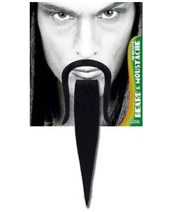 BIGOTE CHINO CON PERILLA NEGRO ADHESIVO