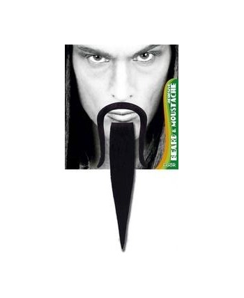 BIGOTE CHINO CON PERILLA NEGRO ADHESIVO