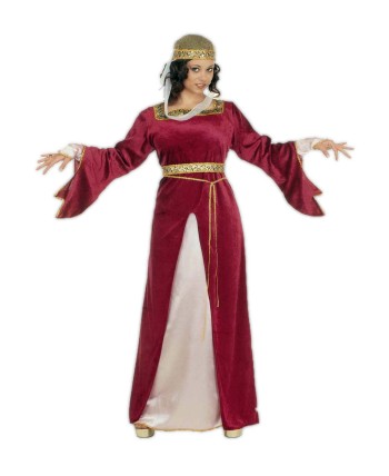 DISFRAZ DE DAMA MEDIEVAL PARA MUJER