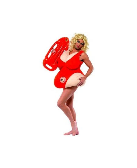 DISFRAZ DE VIGILANTE DE LA PLAYA GORDITA PARA HOMBRE