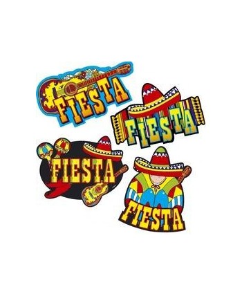 SET DE 4 DECORACIONES MEJICANAS SET DE 4 DECORACIONES MEJICANAS