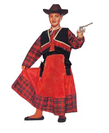DISFRAZ  DE VAQUERA NIÑA