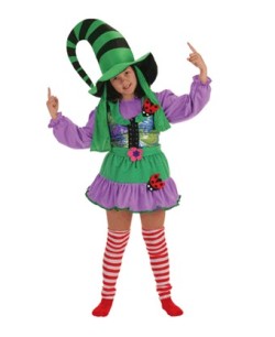 Disfraz duendecilla verde para niñas