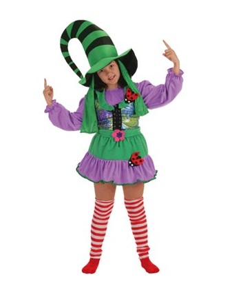 Disfraz duendecilla verde para niñas