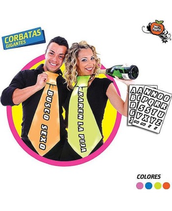CORBATA GIGANTE PERSONALIZADA 2 COLORES