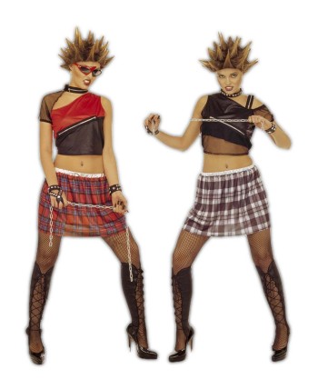 DISFRAZ DE ROCKERA PUNK LADY