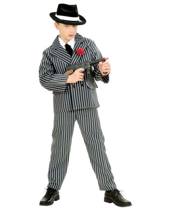 DISFRAZ DE GANSTER PARA NIÑO
