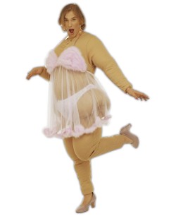 DISFRAZ DE STRIPPER GORDITA