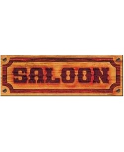 LETRERO WESTERN SALOON