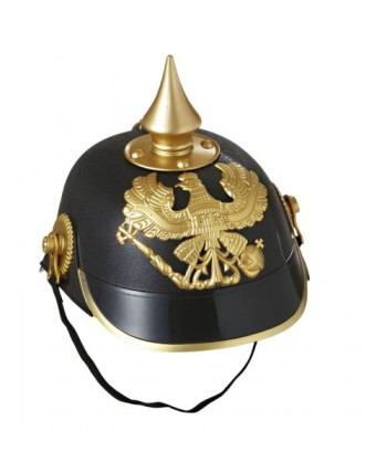CASCO PRUSIANO CON DECORACIONES DORADAS