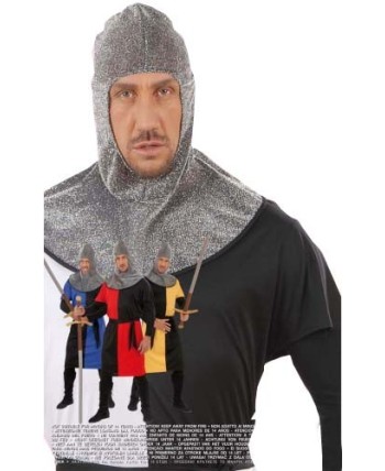 MALLA MEDIEVAL ADULTO PLATEADA