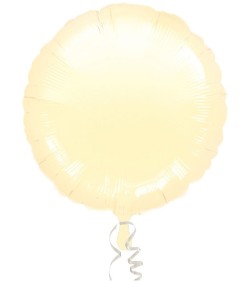 GLOBO DE HELIO CIRCULO VAINILLA METALIZADO