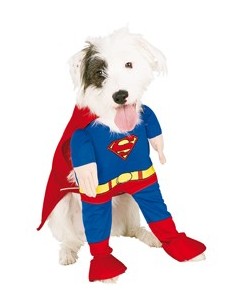 DISFRAZ MASCOTA SUPERMAN