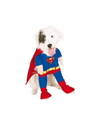 DISFRAZ MASCOTA SUPERMAN
