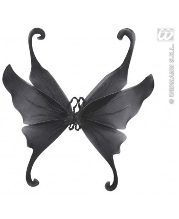 ALAS NEGRAS DECORADAS CON BRILLANTINA