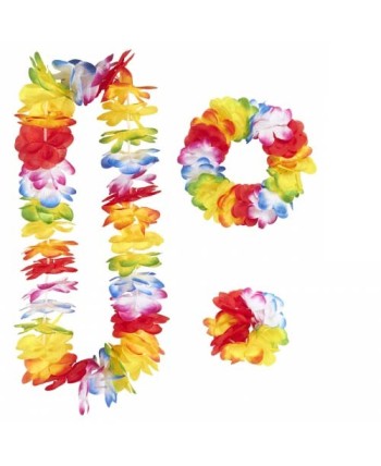 SET HAWAIANO LUJO MULTICOLOR