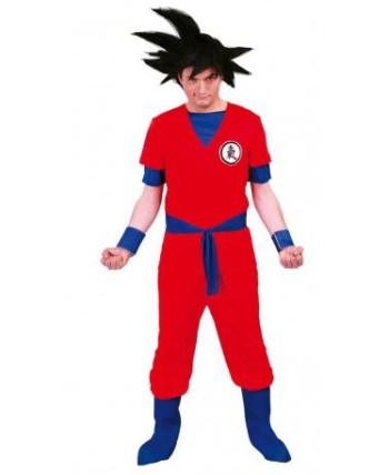 DISFRAZ DE GOKUSON ROJO ADULTO