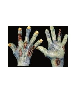 MANOS ZOMBIE VERDES CON HERIDAS