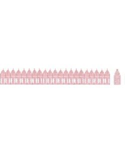 Guirnalda Biberon Rosa para Baby Shower | La Casa de las Fiestas