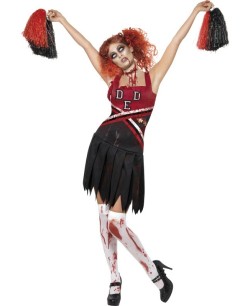 Disfraz animadora zombie niña