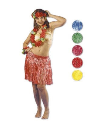 FALDA HAWAIANA CORTA COLORES SURTIDOS