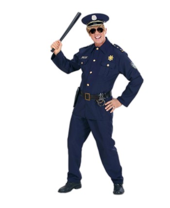 DISFRAZ DE POLICIA AZUL ADULTO