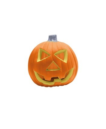 CALABAZA NEON C/LUZ 23 CM 3 COL.