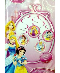 COLGANTES ESPIRAL PRINCESAS 4 UNI.