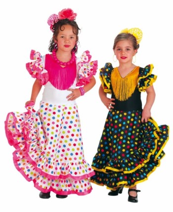 DISFRAZ DE SEVILLANA COLORINES