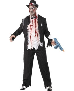 DISFRAZ DE GANSTER ZOMBIE