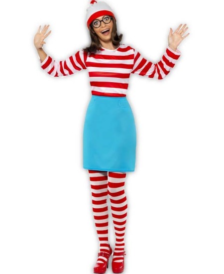 DISFRAZ DE WALLY WHERE IS WALLY PARA MUJER