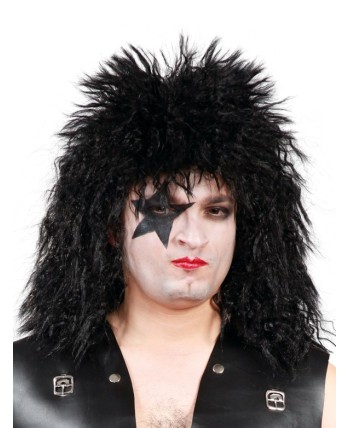PELUCA ROCKERO NEGRA KISS