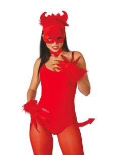 CONJUNTO DEMONIO TERCIOPELO ROJO