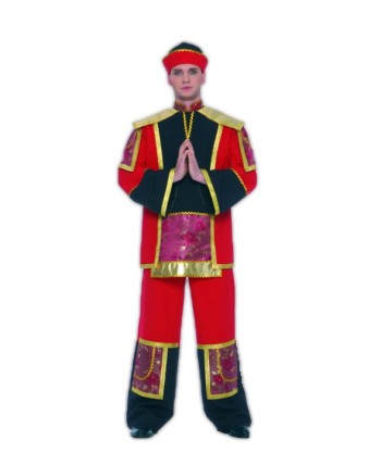 DISFRAZ DE CHINO ROJO LUJO