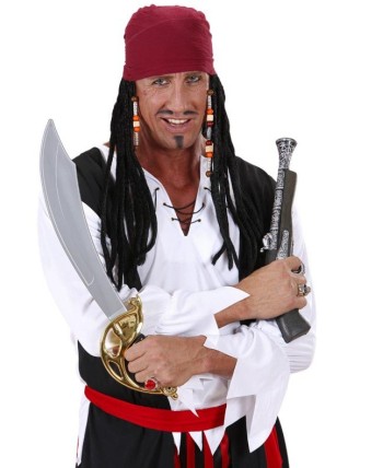 BANDANA PIRATAS DEL CARIBE CON RASTAS