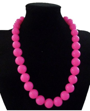 COLLAR FUCSIA BOLA GRANDE
