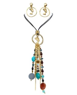 SET COLLAR Y PENDIENTE DE CLEOPATRA