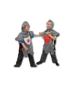 DISFRAZ DE CABALLERO MEDIEVAL ROJO LUJO