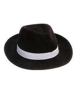 SOMBRERO GANSTER ALA ANCHA NEGRO T.8