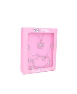 SET DE BISUTERÍA CON PRINCESA PLATA