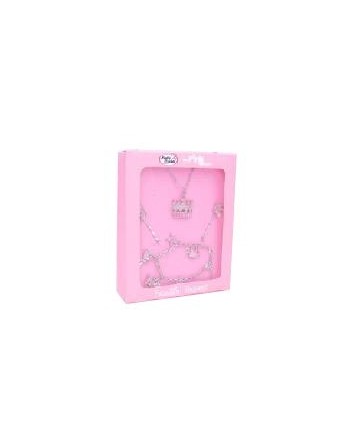SET DE BISUTERÍA CON PRINCESA PLATA