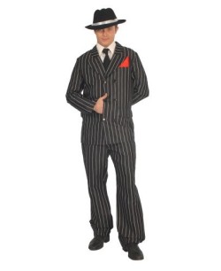 Disfraz de ganster de tejido grueso