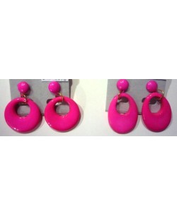 PENDIENTE FUCSIA INFANTIL